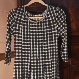 Max Studio blue retro print dress. Size M